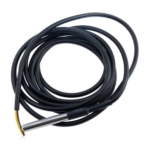 Vista 4 de HiLetgo 5 piezas de sensor de temperatura DS18B20, sonda de temperatura de acero inoxidable, impermeable, paquete de 1 m (paquete de 2)
