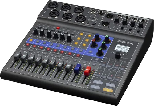 Vista 7 de Zoom Mezclador/Grabadora Digital de Podcast (L-8)