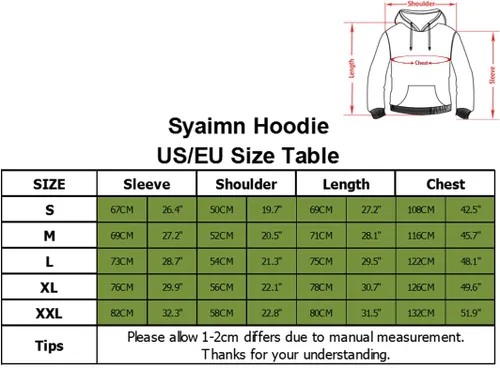 Vista 6 de Syaimn sudadera con capucha, casual, unisex, estampado 3D, para entrenamiento