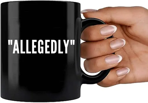 Vista 7 de Allegedly Lawyer - Taza divertida de graduación para estudiantes de derecho, profesores, abogados, taza de café de cerámica, novedosa, 11 onzas