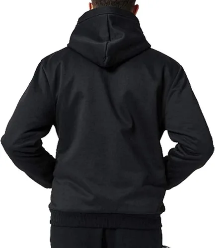 Vista 3 de SCODI - Sudaderas con capucha para hombre sudadera de forro polar pesado cremallera completa forro de sherpa grueso