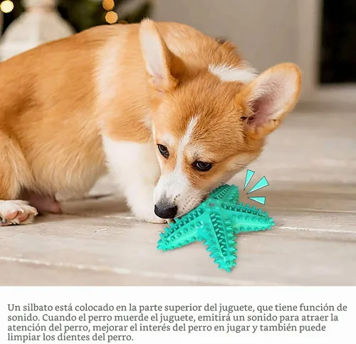 Vista 2 de Carllg Juguetes de dentición para cachorros, juguetes masticables para Azul
