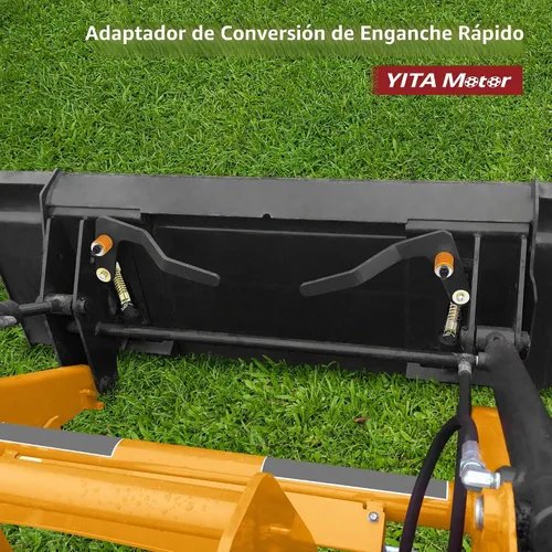 Vista 2 de YITAMOTOR Placa de fijación universal para minicargadora, Bobtach Latch Box, soldadura frontal para tractor, adaptador de conversión de acoplamiento