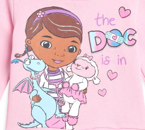 Vista 2 de Disney Doc Mcstuffins - Sudadera de forro polar para niñas pequeñas