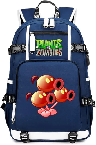 Vista 27 de ISaikoy Game Plants vs. Zombies - Mochila de hombro para libros, mochila escolar, color 1