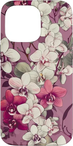 Vista 21 de Orchid Flowers Purple Pink Floral Case for iPhone 17