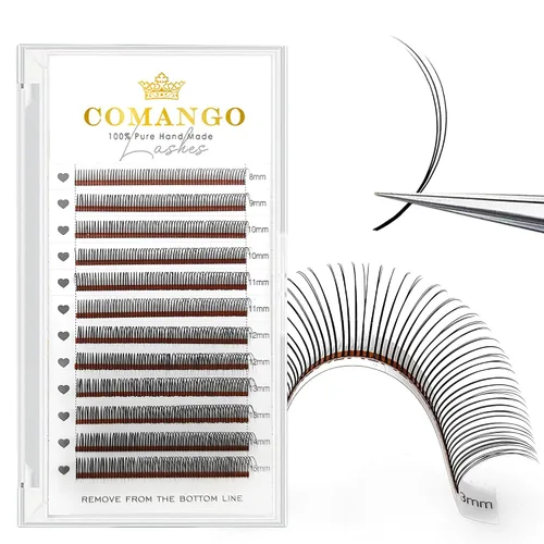 Vista 23 de CoMango Spikes - Extensiones de pestañas Flora 5D, color negro mate
