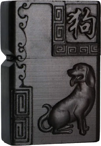 Vista 27 de Caja de carcasa de madera de ébano negro natural tallada para módulo Zippo (Serpiente Cobra)