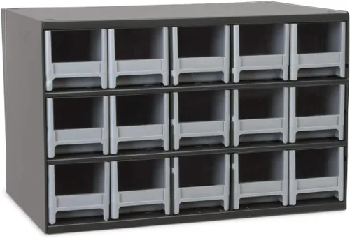 Vista 8 de Akro-Mils Gabinete de almacenamiento de acero para garaje, gabinete organizador de metal para piezas pequeñas, herramientas, clavos, tornillos