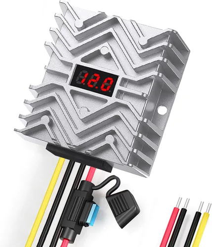 Vista 10 de Estabilizador de voltaje para automóvil, regulador de voltaje resistente de 12 V, 4 A, 48 W, protector de sobretensiones para batería de automóvil