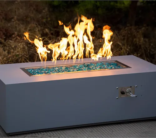 Vista 6 de Stanbroil 30" x 6" Sartén de caída lineal para hoguera con quemador de chorro mejorado, hoguera de gas natural o propano para exteriores, 54K BTU