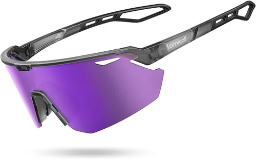 Vista 11 de Lamicall Gafas de sol deportivas polarizadas de 0.85 oz para hombres y mujeres, gafas con protección UV400, para correr, ciclismo, béisbol, pesca