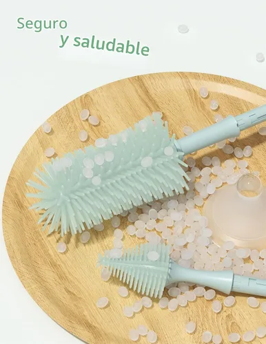 Vista 8 de Momcozy Esterilizador y secadora de botellas grandes de 3 capas y kit de cepillo para botellas Momcozy Verde
