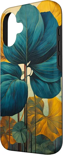 Vista 2 de iPhone 16 Monstera Leaf Pattern Beautiful Tropical Plant Art Phone Case