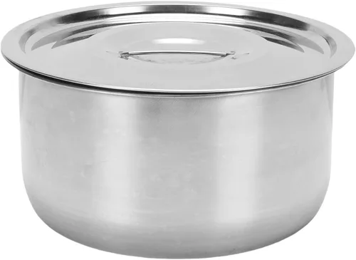 Vista 8 de TOPINCN Juego de ollas de sopa de acero inoxidable 5 piezas, ollas de cocina multifuncionales olla de cocción de inducción resistente