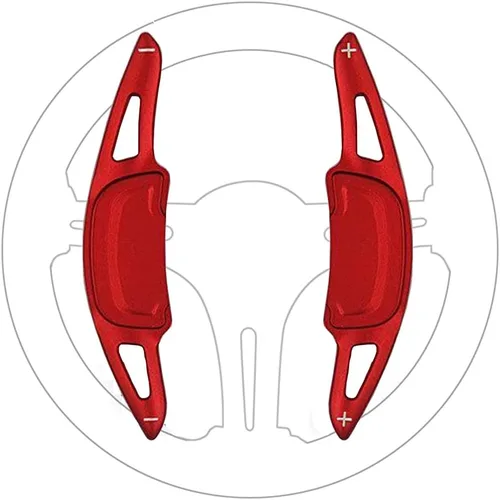 Vista 8 de Great-luck Extensiones de aluminio para palanca de cambios de volante de 2 piezas (negro) para Mazda CX-30 (2019 2020 2021) Mazda 3 Hatchback