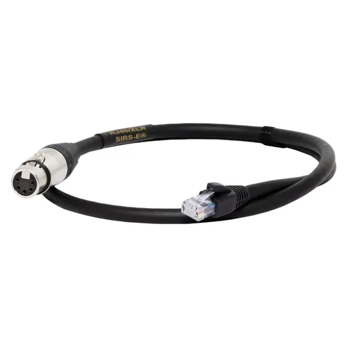 Vista 5 de SIRS-E Cable RJ45 a XLR DMX de 3 pies – Adaptador XLR hembra a RJ45 macho para iluminación LED DMX512, controladores y decodificadores – Conector