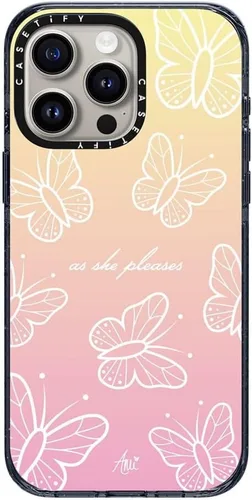 Vista 25 de CASETiFY Funda para iPhone 15 Pro Max, compatible con MagSafe Protección contra caídas de grado militar de 8.2 pies Hortensias azules Nantucket