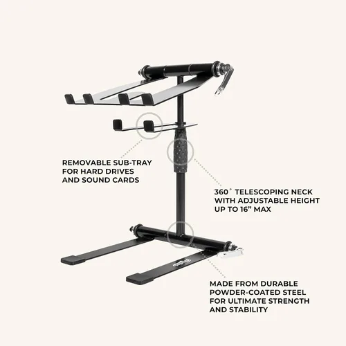 Vista 3 de Headliner Digistand Pro - Soporte para portátil (negro)