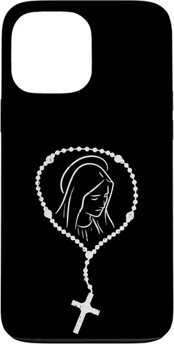 Vista 61 de iPhone 16 Rosario Virgen María Dios Jesús Fe Religioso Católico Estuche de Regalo