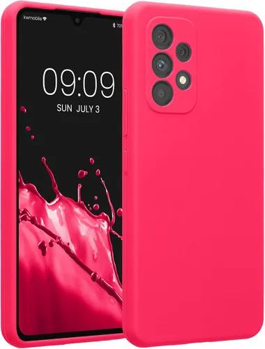 Vista 152 de kwmobile Funda compatible con Samsung Galaxy A13 4G - Funda delgada de silicona TPU - Acabado suave al tacto - Amarillo radiante