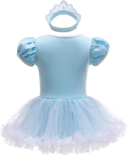 Vista 21 de Dressy Daisy Disfraz de princesa para bebé, disfraz de tutú de tul para cumpleaños, Halloween, traje con diadema