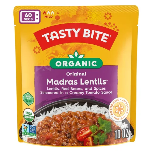 Vista 3 de Tasty Bite Lentejas Madras indias, bolsas de 8.6 fl oz (paquete de 8)