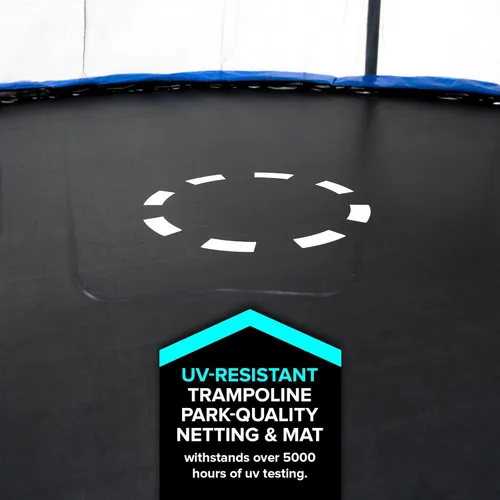 Vista 2 de Sportspower Trampolín para exteriores con red de seguridad, 15 pies
