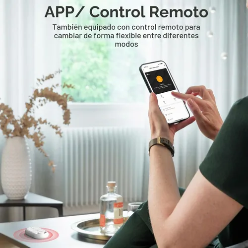 Vista 5 de CPVAN Alarma con sensor de movimiento WiFi, detector de movimiento PIR inteligente de 125 dB con alertas de aplicación de teléfono, sistema