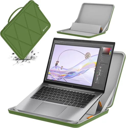 Vista 24 de Smatree MS23T Funda protectora dura EVA con soporte compatible para HP Pro x360 Fortis 11 G11/G10/G9 de 11.6 pulgadas, HP Fortis 11 G9 Q/x360 11 G3