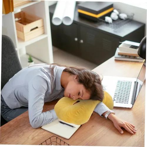 Vista 5 de ERINGOGO Almohada de masaje para la cirugía de cama Almohada para la espuma viscoelástica de la cara cómoda, Amarillo, Moderno