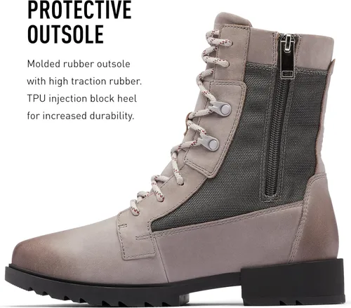 Vista 4 de SOREL Botas Emelie de encaje para mujer botas de invierno de cuero impermeable