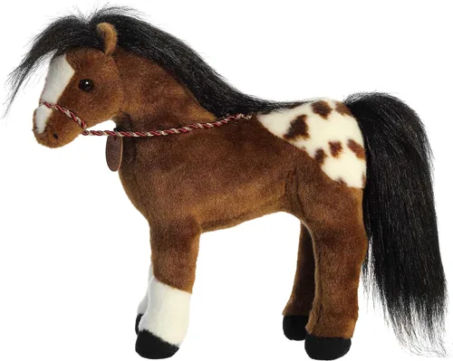 Vista 7 de Aurora® Exquisito animal de peluche Breyer® Showstoppers Appaloosa - Detalles realistas - Juego imaginativo - Marrón 13 pulgadas