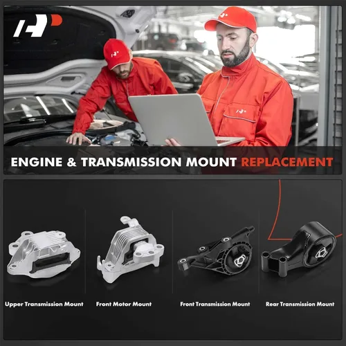 Vista 2 de A-Premium Kit de montaje de motor y transmisión compatible con Chevrolet Cruze 2011-2015 1.4L, transmisión automática, juego de 4 piezas