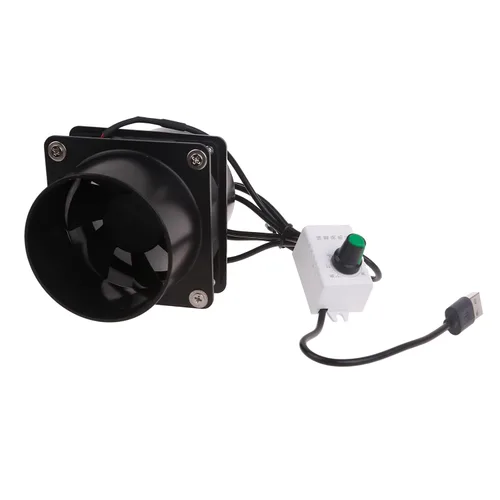 Vista 6 de USB de velocidad ajustable de soldadura de humo extractor de humos ESD ventilador de tubo de tubo Exhuast ventilador con ventilador de ventilación