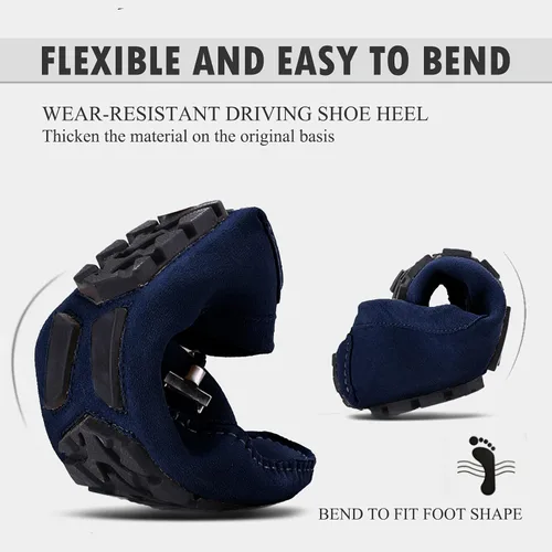 Vista 4 de Mocasines Penny para hombre, informales, sin cordones, cómodos, para conducir, barcos