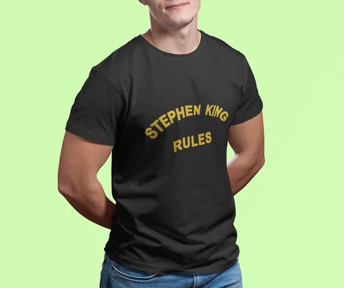 Vista 7 de Stephen King - Camiseta divertida y impresionante para hombre, camiseta con estampado de Best King Ever