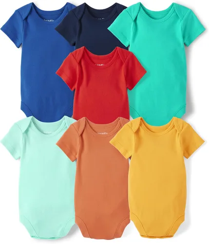 Vista 2 de The Children's Place unisex-baby And Newborn Short Sleeve Cotton Variety Pack Bodysuits