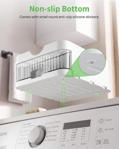 Vista 8 de 3-in-1 Laundry Detergent Holder + Storage Drawer + Drip Tray