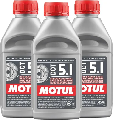 Vista 6 de Motul DOT 5.1 Líquido de Frenos Sintético - Fórmula sin Base de Silicona, Botella de 500ml (100951)