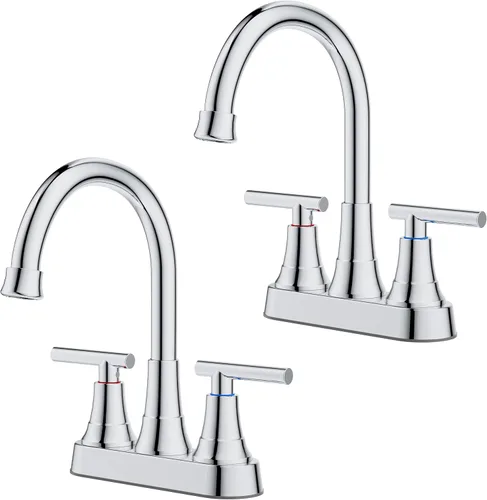 Vista 36 de FORIOUS Juego central de grifos de baño negros y dorados, grifo comercial Negro y dorado