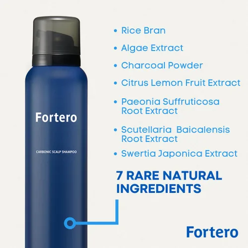 Vista 7 de Champú Fortero de ácido carbónico - Promueve el crecimiento del cabello saludable, más completo y grueso para hombres, fórmula antiadelgazamiento