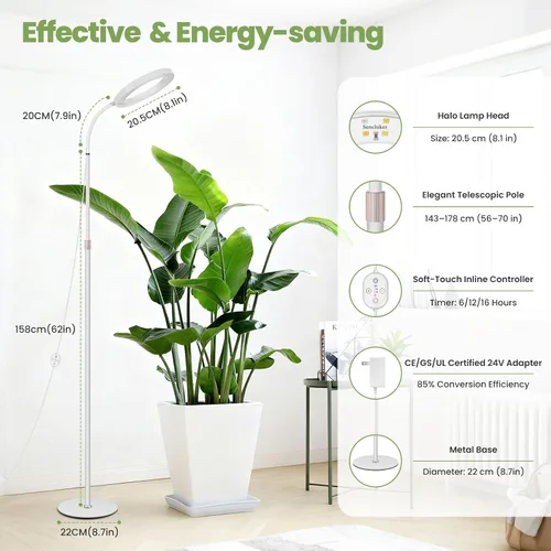Vista 5 de Luces de Plantas Grandes para Cultivo en Interiores 24V, Espectro Completo Mejorado de 660nm, Luz de Cultivo LED LUMILEDS, Lámpara de Cultivo de 8.1