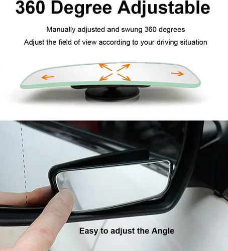 Vista 4 de Espejo de Punto Ciego Paquete de 2, Espejo Convexo Espejo de Punto Ciego de Coche Espejo de Punto Ciego para Coche, Espejo Lateral Punto Ciego