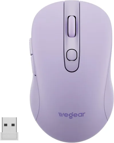 Vista 9 de wegear Ratón inalámbrico USB para computadora portátil, Mac, ratón Negro