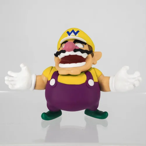 Vista 2 de Sanei Boeki Super Mario Figura Colección Wario 1.57 x 1.57 x 1.96 pulgadas FCM-029 Japan Import con bolígrafo táctil original Stylus