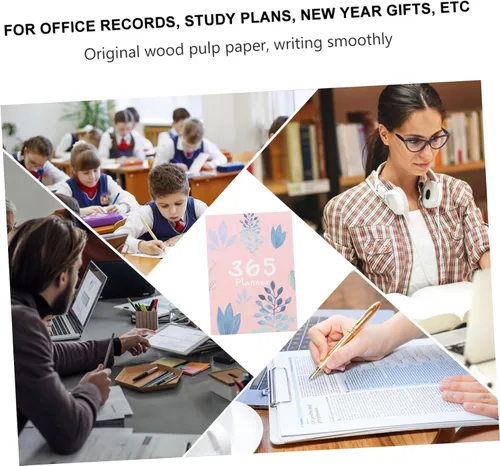 Vista 2 de STOBOK Agenda 2021, agenda semanal y mensual, cuaderno de papelería 2021, organizador de Navidad, Año Nuevo, calendario A4, planificador de bolsillo