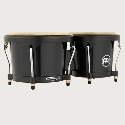 Vista 12 de Meinl Percussion HB100SNT-M bongós de madera natural de 6 3/4 y 8 pulgadas, Negro Bongos de carcasa sintética duradera profesional para adultos