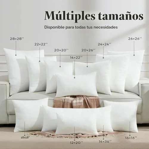 Vista 7 de Ashler - Juego de 2 almohadas lumbares (12 x 20 pulgadas)