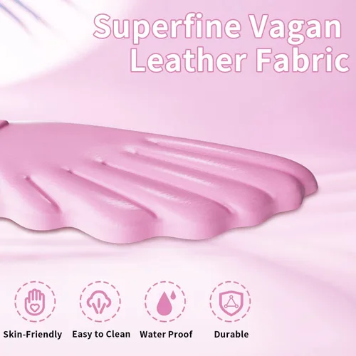 Vista 5 de Sushret Angel Wing Cloud Reposamuñecas para Teclado, Soporte de Muñeca para Teclado de Espuma Viscoelástica de Cuero Suave para Alivio del Dolor